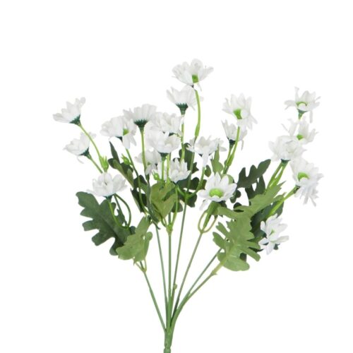 Artificial Mini Daisy Bush White 31cm