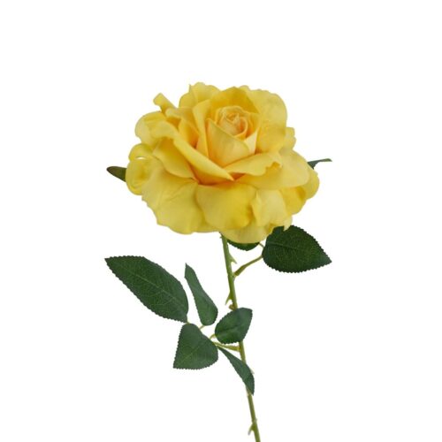 Artificial Rose Layla Yellow 54cm