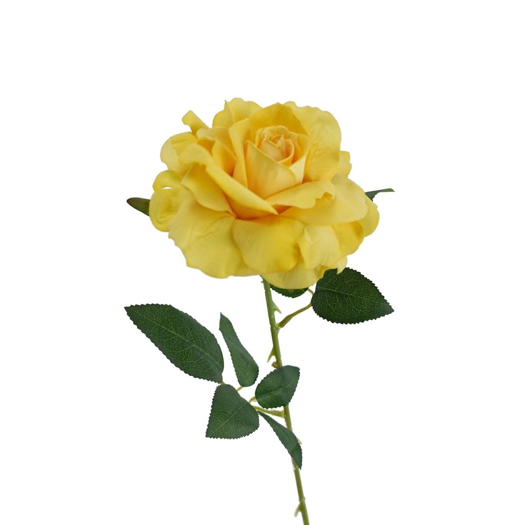 Artificial Rose Layla Yellow 54cm