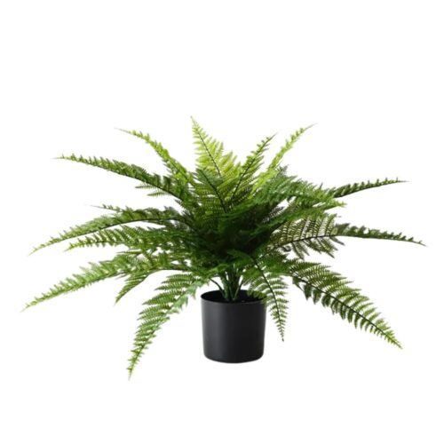 Artificial Leather Fern Plant 51cm