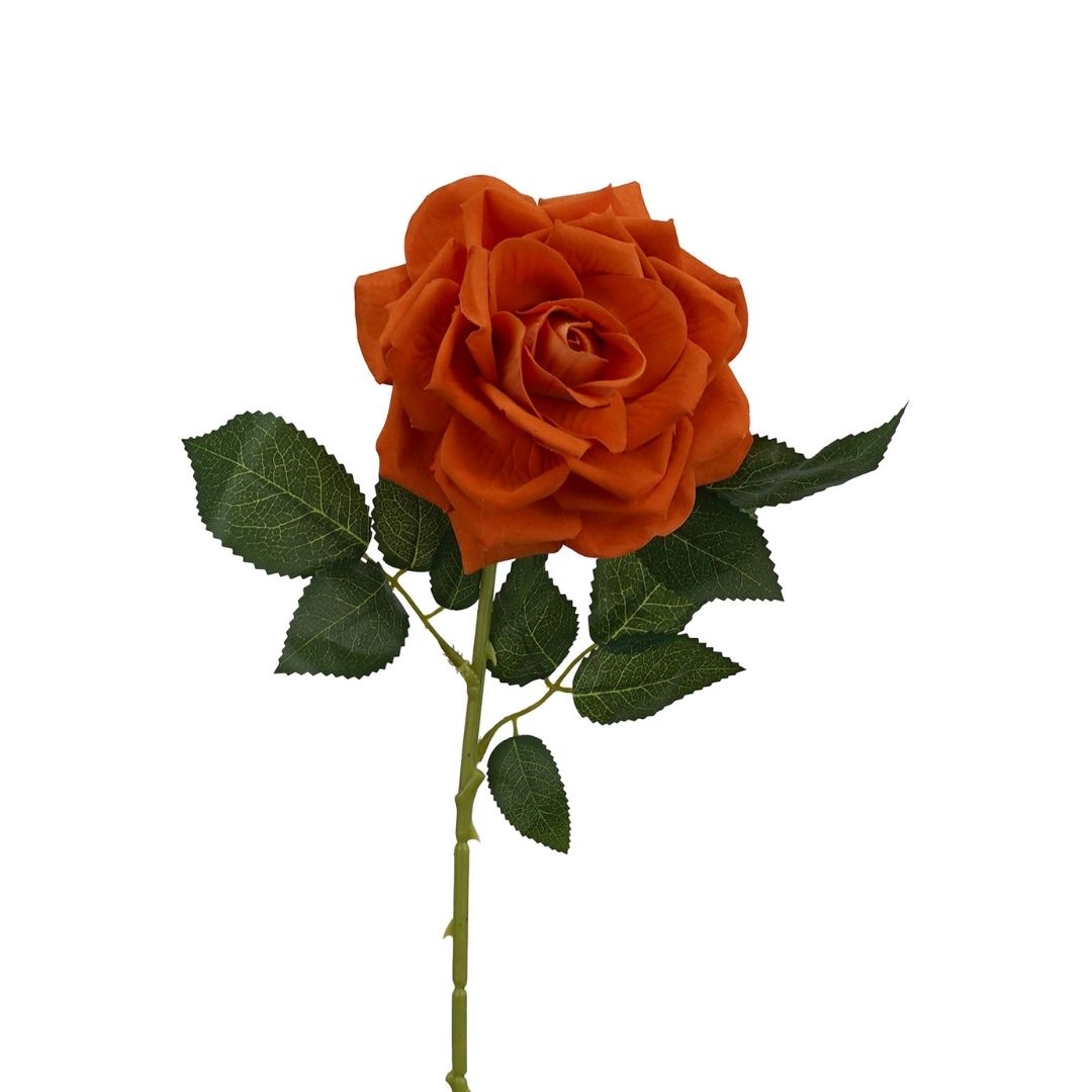 Artificial Rose Betty Boo Orange 77cm - Desflora