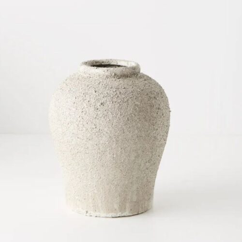 Vase Halcyon Textured Grey 19cm