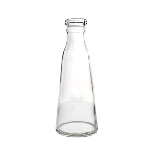 Vintage Glass Bottle Vase 22.5 cm