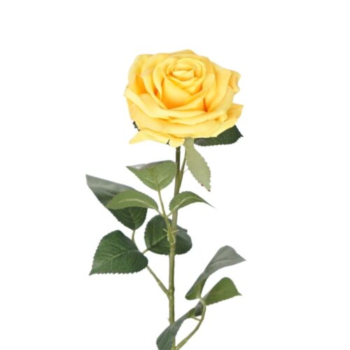 Artificial Rose Alanas Yellow 64cm