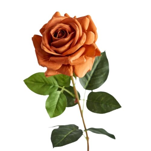 Artificial Rose Anna Rust 75cm