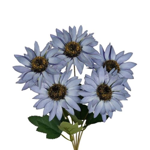 Artificial Daisy May Bush Blue 29cm