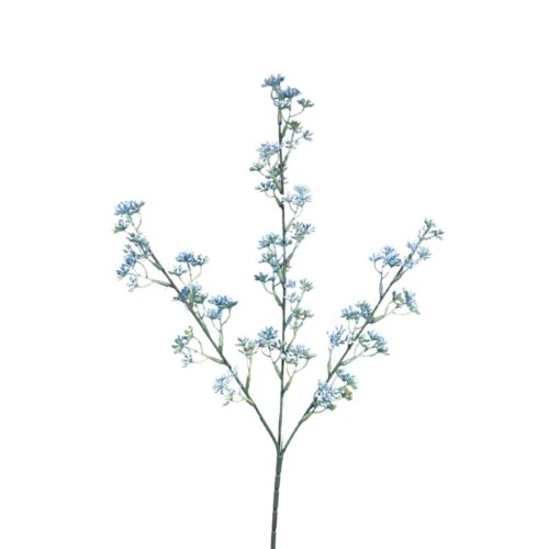 Artificial Seeded Spray Blue 63cm