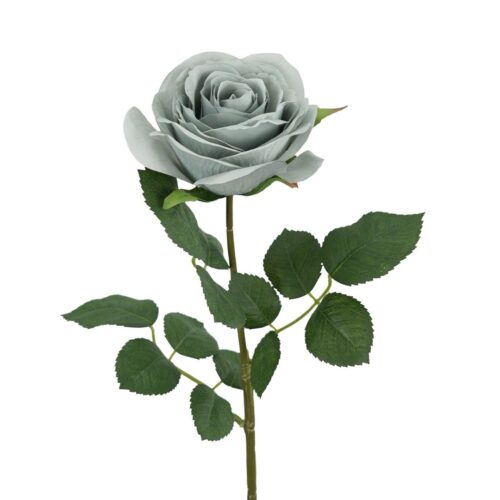 Artificial Rose Sadie Dusty Blue 65cm