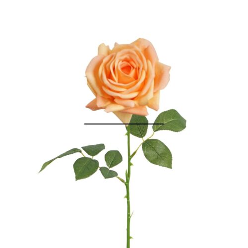 Real Touch Rose Fifi Tangerine 66cm