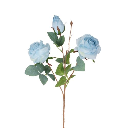 Rose Spray Patrisha Pale Blue 52cm