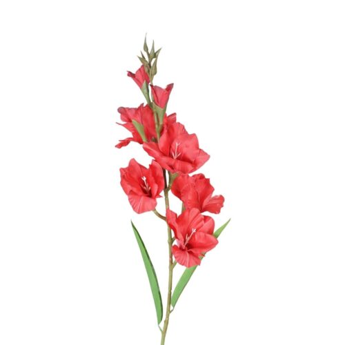 Artificial Gladiolus Red 97cm
