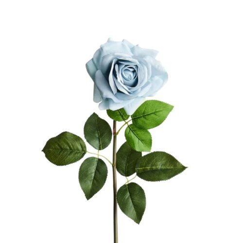 Artificial Rose Anna Powder Blue 75cm