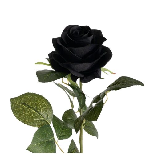Artificial Rose Victoria Black 65cm