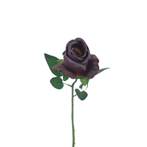 Artificial Rose Bonnibelle Aubergine 50cm