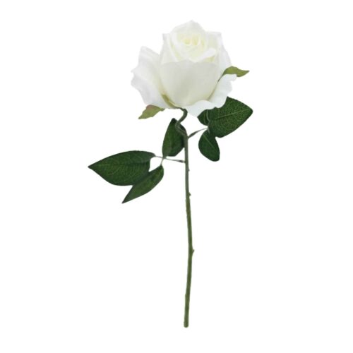 Artificial Rose Bonnibelle White 50cm