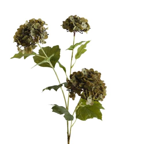 Hydrangea Spray Moss Green 68cm