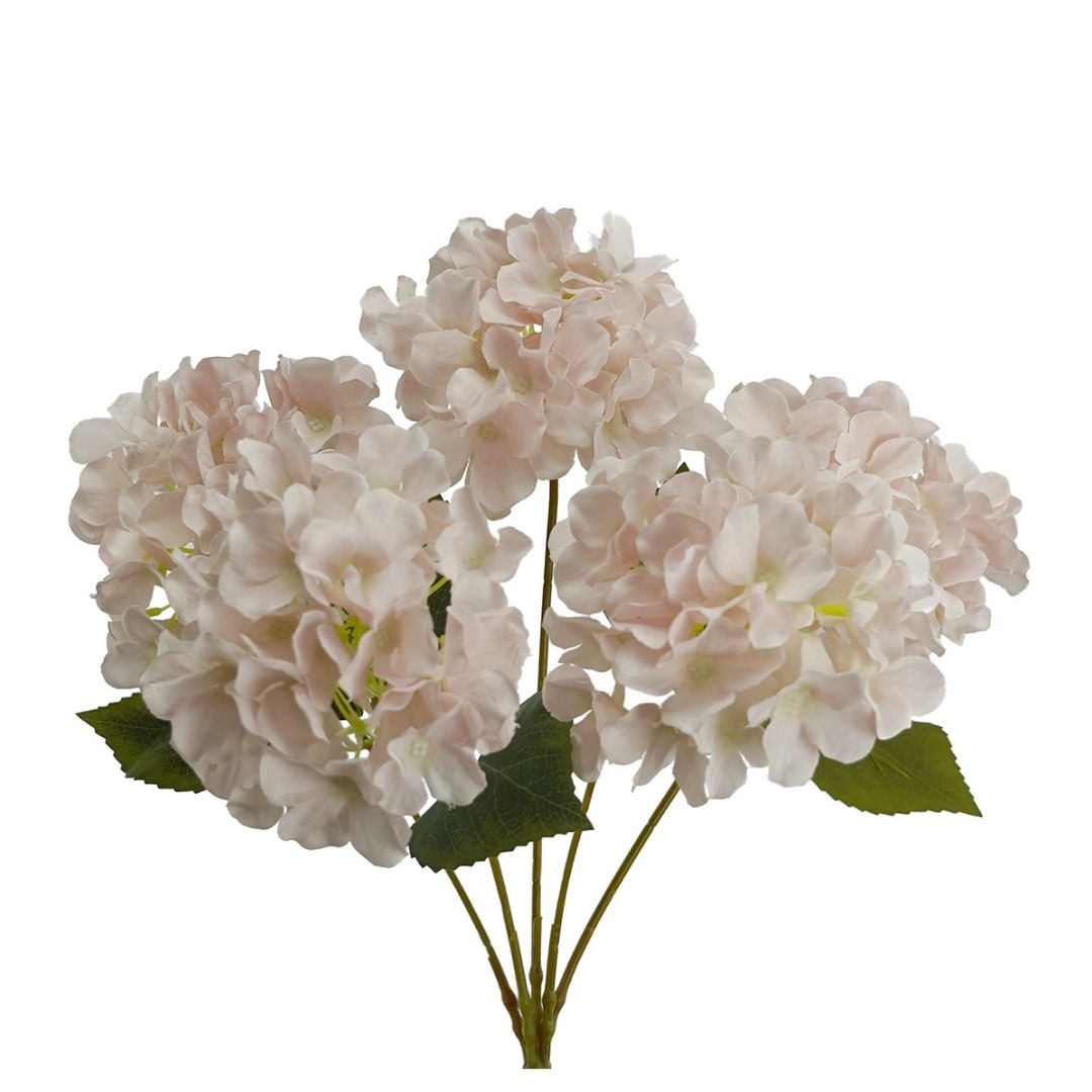 Artificial Hydrangea Bunch Light Pink 45cm