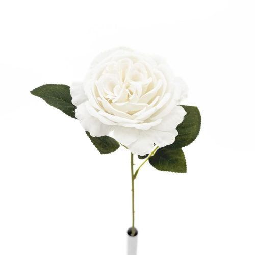 Artificial David Austin Rose White 50cm