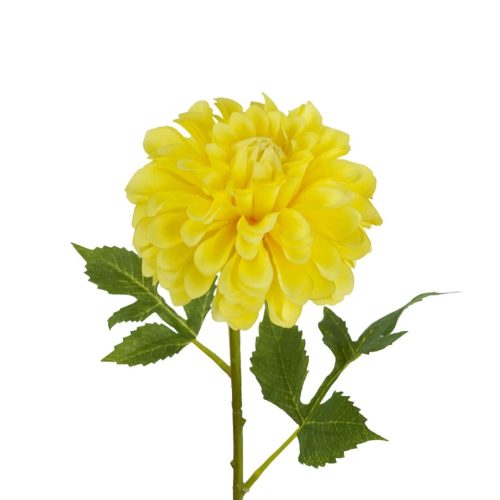 Artificial Marigold Flower Yellow 49cm