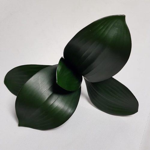Artificial Phal Orchid Leaf Dark Green 20cm