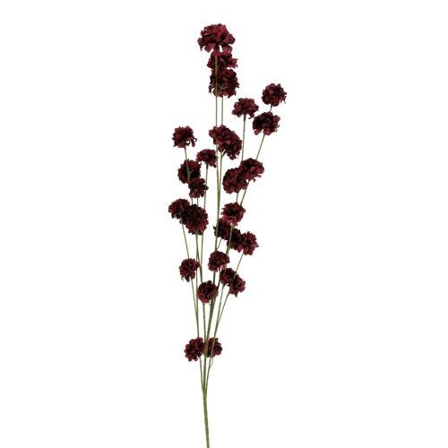 Artificial Pom Pom Spray Burgundy 112cm
