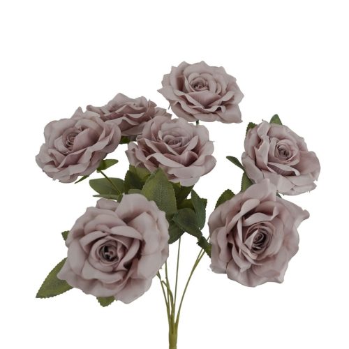 Artificial Rose Bush Petra Lilac 42cm