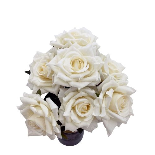 Rose Bunch Cara 7H Ivory 29cm