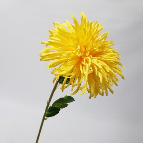Artificial Chrysanthemum Alora 65cm Yellow