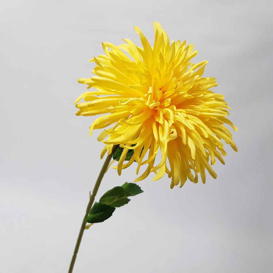 Artificial Chrysanthemum Alora 65cm Yellow