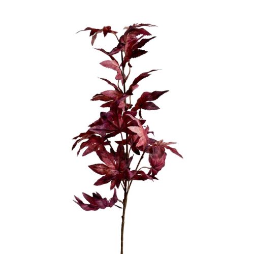 Artificial Maple Leaf Spray Burgundy 85cm