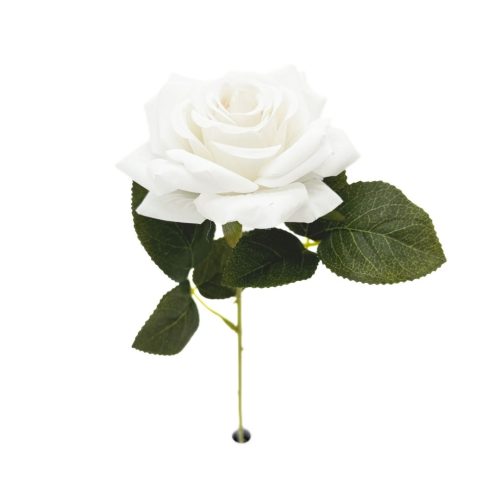 Artificial Rose Amelia White 50cm