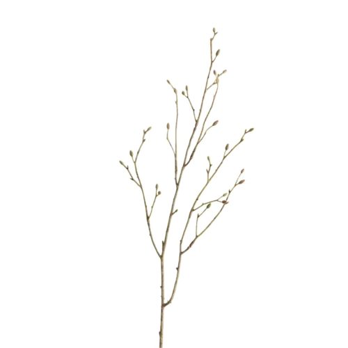 Artificial branching twig spray with decorative buds