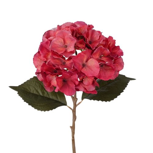 Raspberry-coloured Madeleine artificial hydrangea flower head