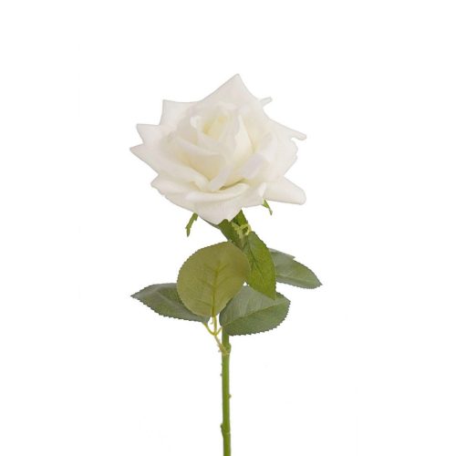 Real Touch Bloomed Rose White 73cm